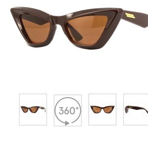 Bottega Veneta pointed cat eye sunglasses